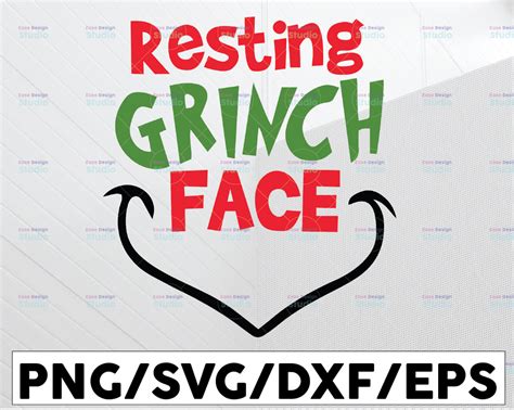 Resting Grinch Face Svg Grinch Svg Grinch Image Cutting Image Cut