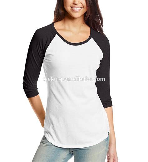 Customized Plain Raglan Baseball T Shirt Women Buy