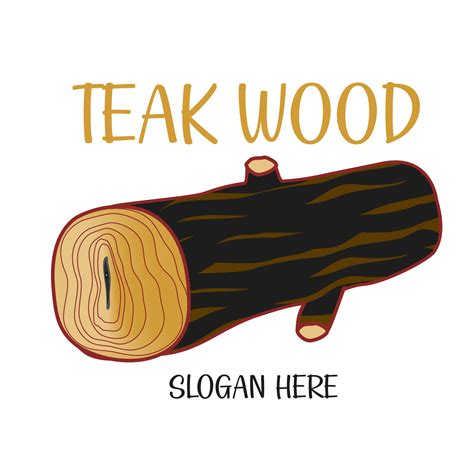 Teak Wood Logo Vector Teak Logo 11532465 Vector Art At Vecteezy