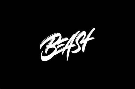 Beast Vector Brush Lettering Desain