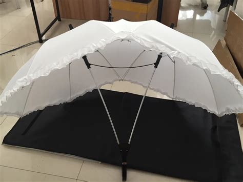 30pcs White Two Person Umbrella Lover Couples Umbrella Two Head