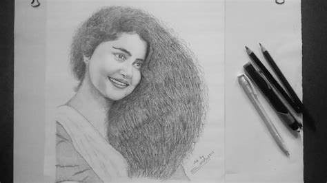 Pencil Art Of Anupama Parameswaran Surya Pencil Art Youtube