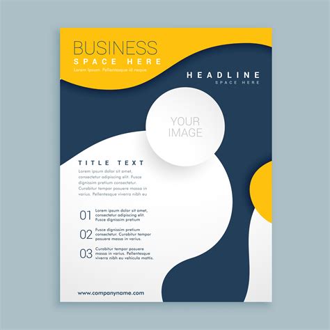 Yellow Cover Brochure Flyer Design Poster Leaflet Template For Y