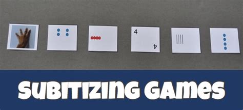 Subitizing Games With Free Printable Subitizing Cards Peanut Butter