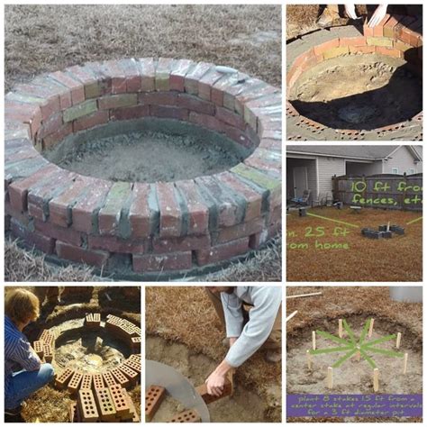 We built our fire pit on the lawn from regular retaining wall blocks lined with clay fire bricks — you can also build your pit on a patio. How to Make Fantastic Circular Fire Pit