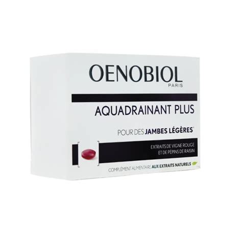 Oenobiol Aquadrainant Plus 45 Comprimés Jambes Légères Vigne Rouge