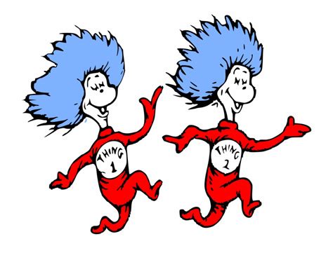 Dr Seuss Characters Images Dr Seuss Characters Png Dr Seuss Thing The