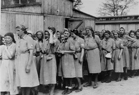 Jewish Women From Subcarpathian Rus Who Have Been Selected For Forced