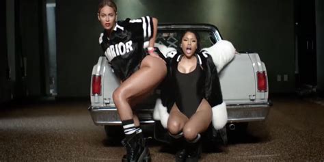 New Squad Goals Every Scene From Nicki Minaj And Beyoncés New Video