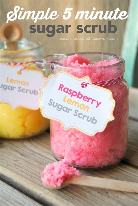 These homemade mother's day gifts will definitely look great around her wrist. Easy 5min DIY Sugar Scrub Recipe (Raspberry & Lemon) - Fun ...