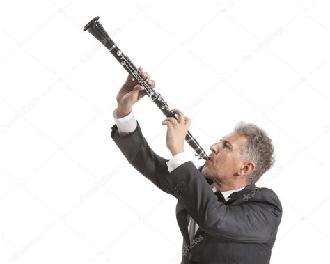 Man Playing Clarinet — Stock Photo © Sdigitall 84479314
