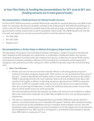 10 Community Mental Health Care Plan Templates In Pdf Word