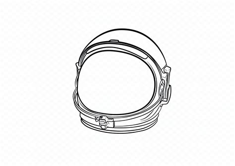 Astronaut Helmet Outline Svg Astronaut Helmet Svg Astronaut Etsy