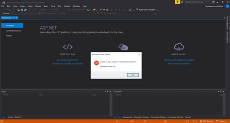 Asp Net Mvc ERROR Visual Studio Unable To Start Program Localhost Xxxxx