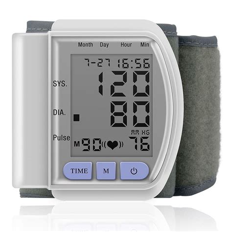 Ck 102s Digital Lcd Automatic Wrist Watch Blood Pressure Monitor Heart