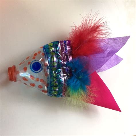 Water Bottle Fish Wall Hanging Recycled Art Projects Water Bottle