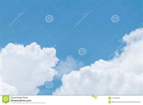 Blue Sky And Cloud In Cloudy Day Textured Background Stock Image