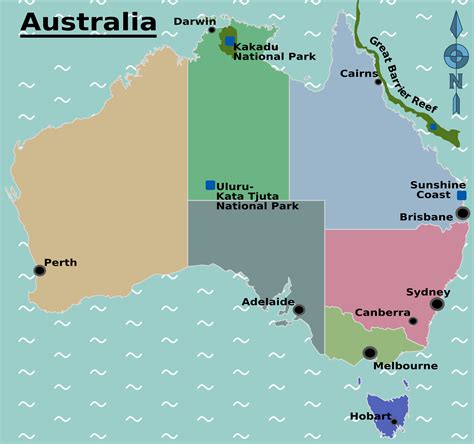 Fileaustralia Regions Mappng Wikitravel Shared