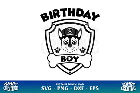 PAW Patrol Free Birthday Boy SVG