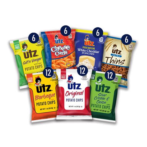 Utz Chips Jumbo Snack Variety Box 60 Count Utz Quality Foods