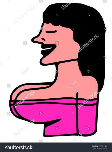 woman big breasts low cut stock vector royalty free 1133612306 shutterstock