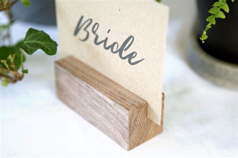 Diy Wood Place Card Holders 10 Wood Place Card Holders For Wedding
