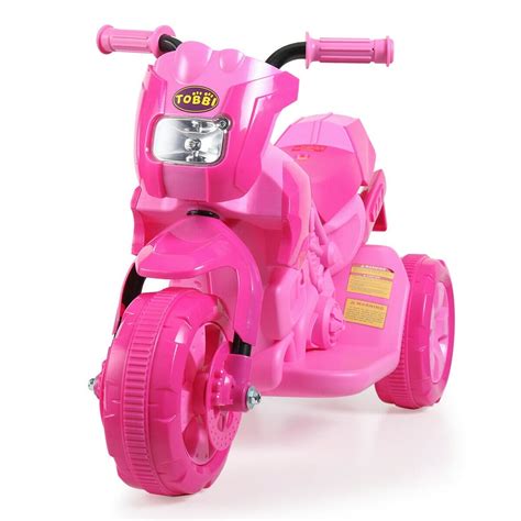 Topcobe Kids Ride On Car 3 Wheel Motorcycle For Girls Boy Children 6v