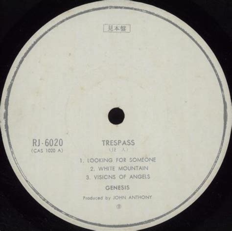 Genesis Trespass Japanese Promo Vinyl Lp Album Lp Record 678878