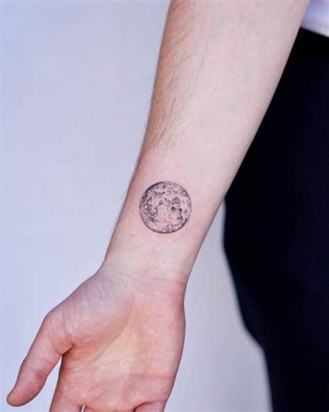 Full Moon Tattoo On The Wrist