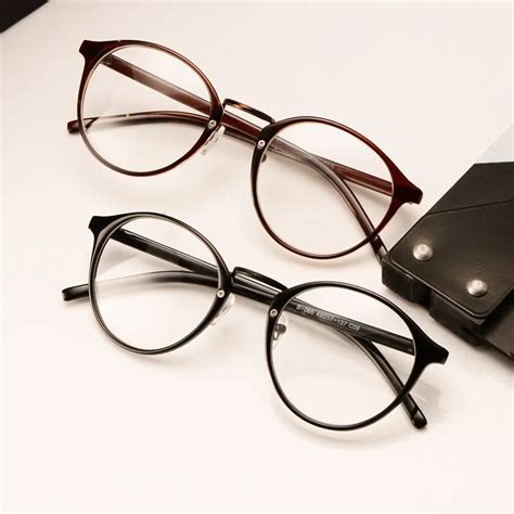 Vintage Retro Round Frame Eyeglasses Circle Glasses Nerd Glasses In