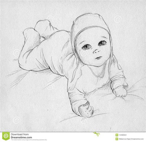 See more ideas about baby drawing, drawings, coloring pages. Newborn Baby Sketches at PaintingValley.com | Explore ...