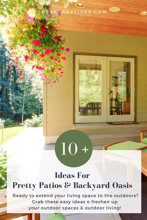 10 Backyard Ideas To Freshen Up Backyards And Patios Dear Creatives