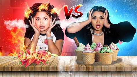 Hot Vs Cold Food Challenge Ft Brooklyn Queen Youtube