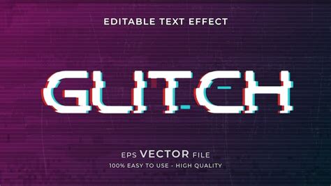 Free Glitch Text Effect Vectors 200 Images In Ai Eps Format