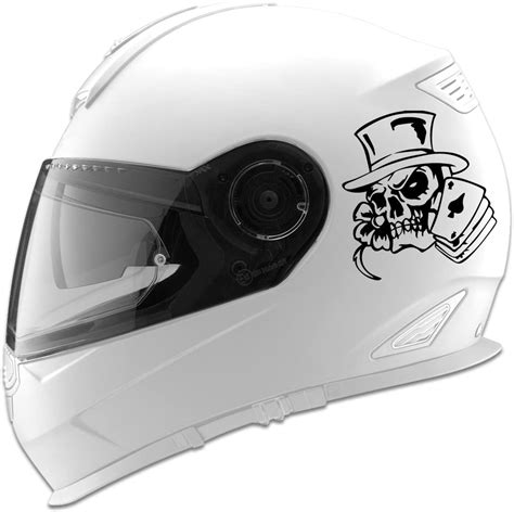 Skull With Playing Cards Auto Car Racing Motorcycle Helmet