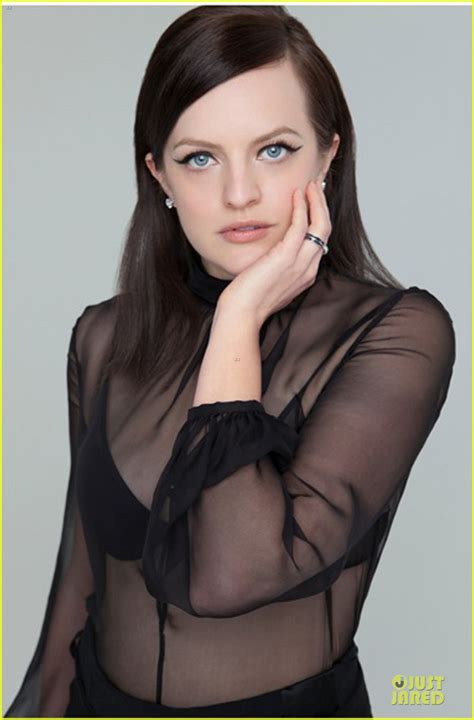 Photo Elisabeth Moss Shows Off Black Bra In Sexy Top In Bello Photo Just Jared