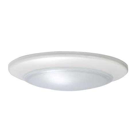 Surface mounted, wall mounted available. LED Low Profile White Flush Mount Ceiling Light - 60-Watt ...