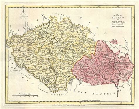A Map Of Bohemia And Moravia Drawn From The Best Authorities