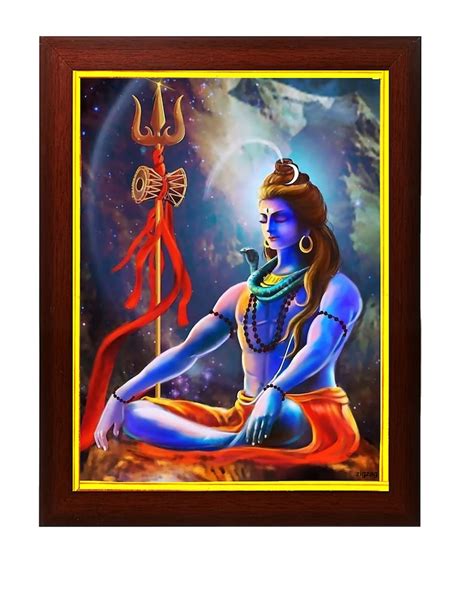 Lord Shiva Sankar Mahakal Photo Frame For Home Decor Pooja Room