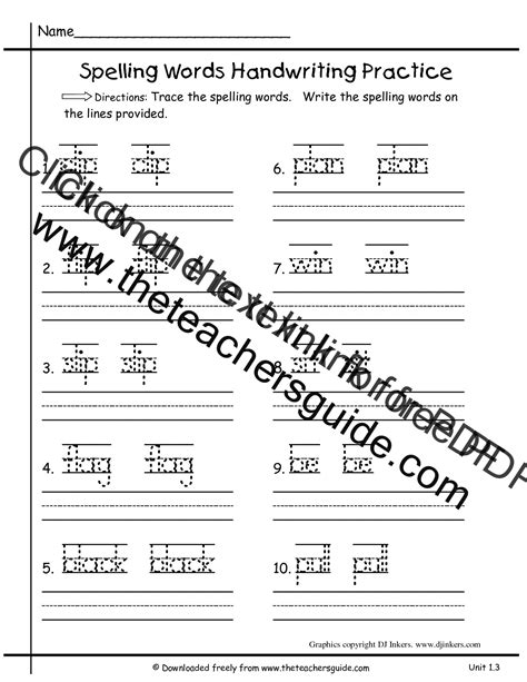 First Grade Spelling Words List Week 20 K12reader