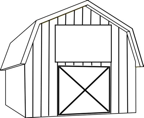 barn outline Is for barn coloring page twisty noodle png - Clipartix