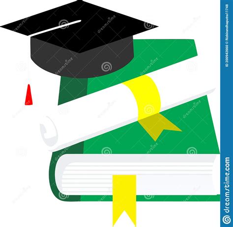High Quality Vector Of Graduation Cap Diploma And Graduation Book