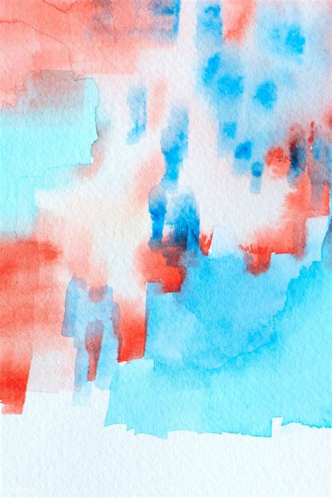 Abstract Blue And Red Watercolor Stain Texture Premium Image By