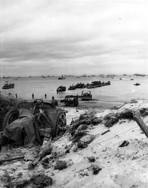 Destruction On D Day Beach France Normandy 1944 World War Photos