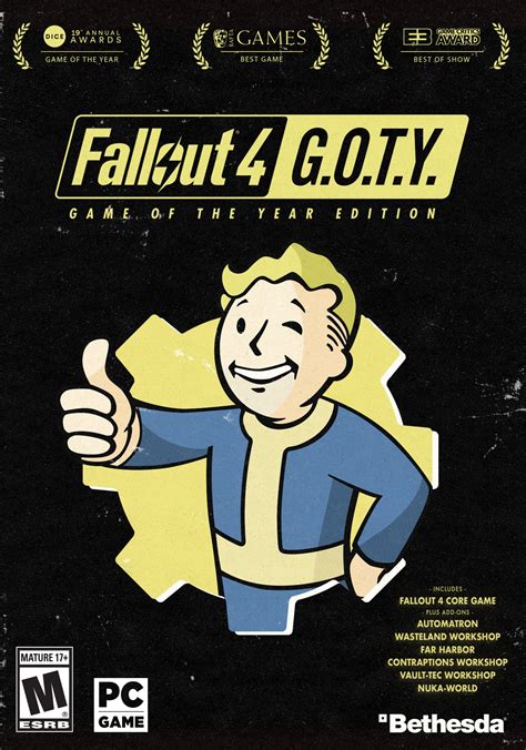 Fallout 4 Game Of The Year Edition Release Date Pc Xbox One Ps4
