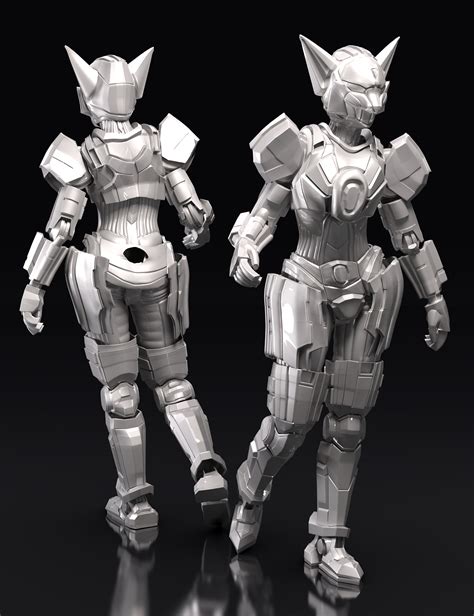 Kitsune Mech Armor For Genesis 8 And 81 Females Daz 3d