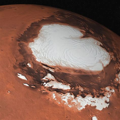 Moving Glaciers Of Dry Ice Found On Mars