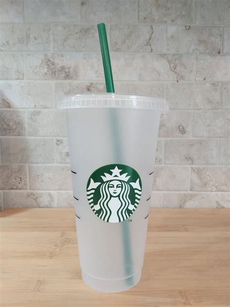 Clear Starbucks Cup Venti Iced Coffee Cup Starbucks Etsy