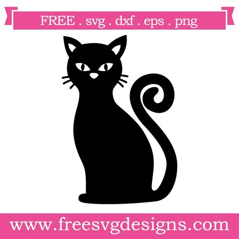 Free Black Cat Svg Cut File Free Design Downloads For Your Cutting