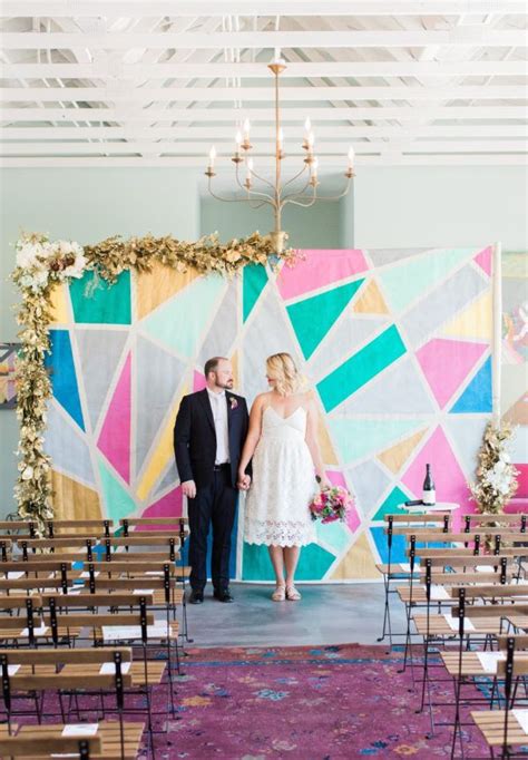 40 Eye Catching Geometric Wedding Ideas Wedding Backdrop Design